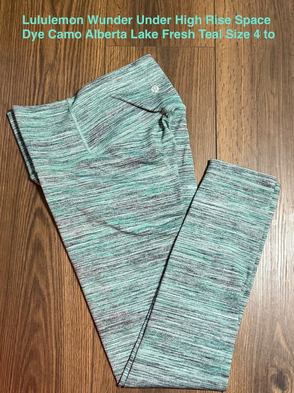 lululemon athletica Wunder Under High Rise Leggings in Teal Space-Dye